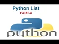 Python List part 4