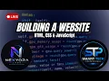 LIVE Building a Website From Scratch HTML CSS JavaScript