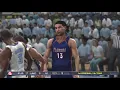 College Hoops 2K7 Florida Gators vs North Carolina Tar Heels Gameplay PS3