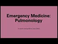 Emergency Med Pulmonology EOR Review