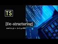 TypeScript Destructuring Simplify Your Code - Tamil sdev