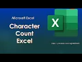 Character Count in Excel Using LEN Function in Excel