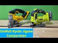 Cordless Jigsaw Comparison Dewalt DCS331 and Ryobi P5231