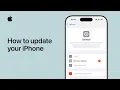 How to update your iPhone Apple Support