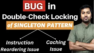 28 BUG in Double-Checked Locking of Singleton Pattern its Fix Low Level System Design Question
