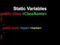 Static Variables Java Class - AP Computer Science A