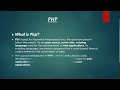 Php Tutorials Lecture 2 What is PHP Describe PHP Explain PHP