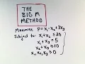 The Big M Method Maximization with Mixed Constraints