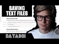 Saving Text Files in Python with Pandas Learn Python For Marketing