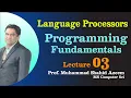 Lec03 Programming Fundamentals What is language translator Compiler Interpreter Assembler in Urdu