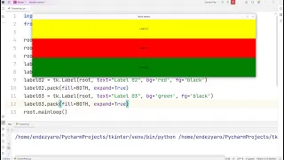 How To create Multiple frames using Pack Manager in Your Tkinter App