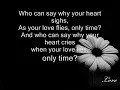 Enya - Only Time Lyrics