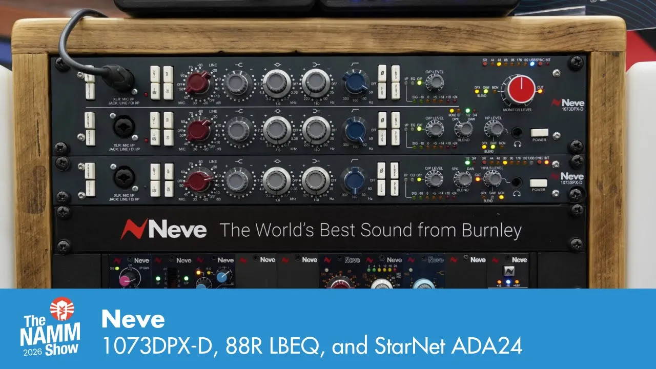 Neve 1073DPX-D Dual Microphone Preamp/EQ with USB/Dante Interface