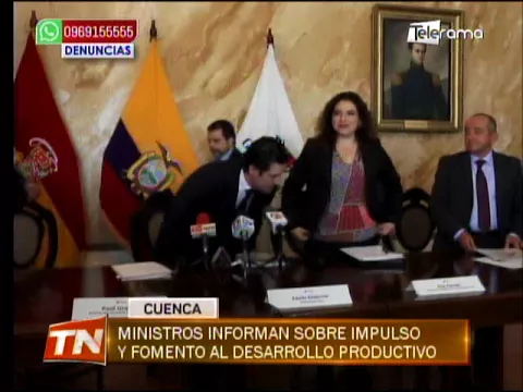 Ministros informan sobre impulso y fomento al desarrollo productivo