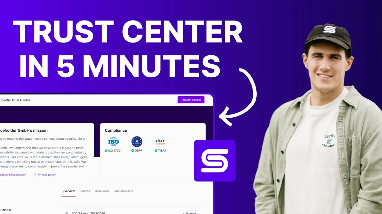 How to Set Up Secfix Trust Center in Under 5 Minutes | Quick Guide with Co-Founder Grigory