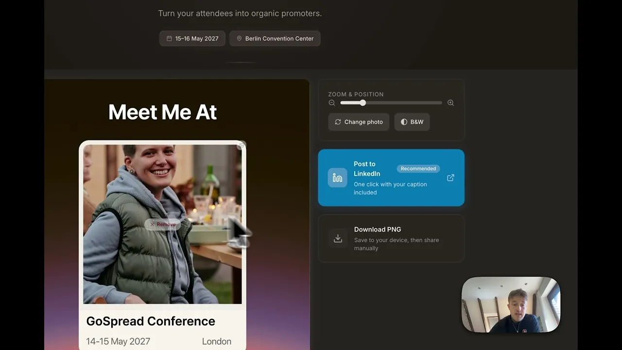 Go Spread onboarding video: how Meet Me At graphics work, in 3 minutes