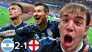 REACCIONES DESDE LA CANCHA Argentina vs Inglaterra 2-1 Mundial 2026 ¡MESSI!