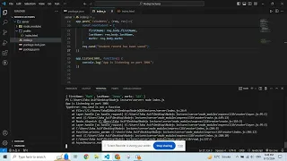 Submit Form Data in Node js post route in node js