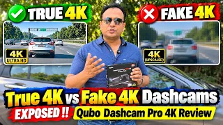 True 4K vs Fake 4K Dashcams EXPOSED !! Qubo Dashcam Pro 4K Review