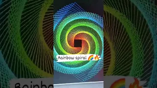 Rainbow spiral using in python
