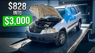 I Flipped an $828 Honda CR-V | Flipping Cars for Profit