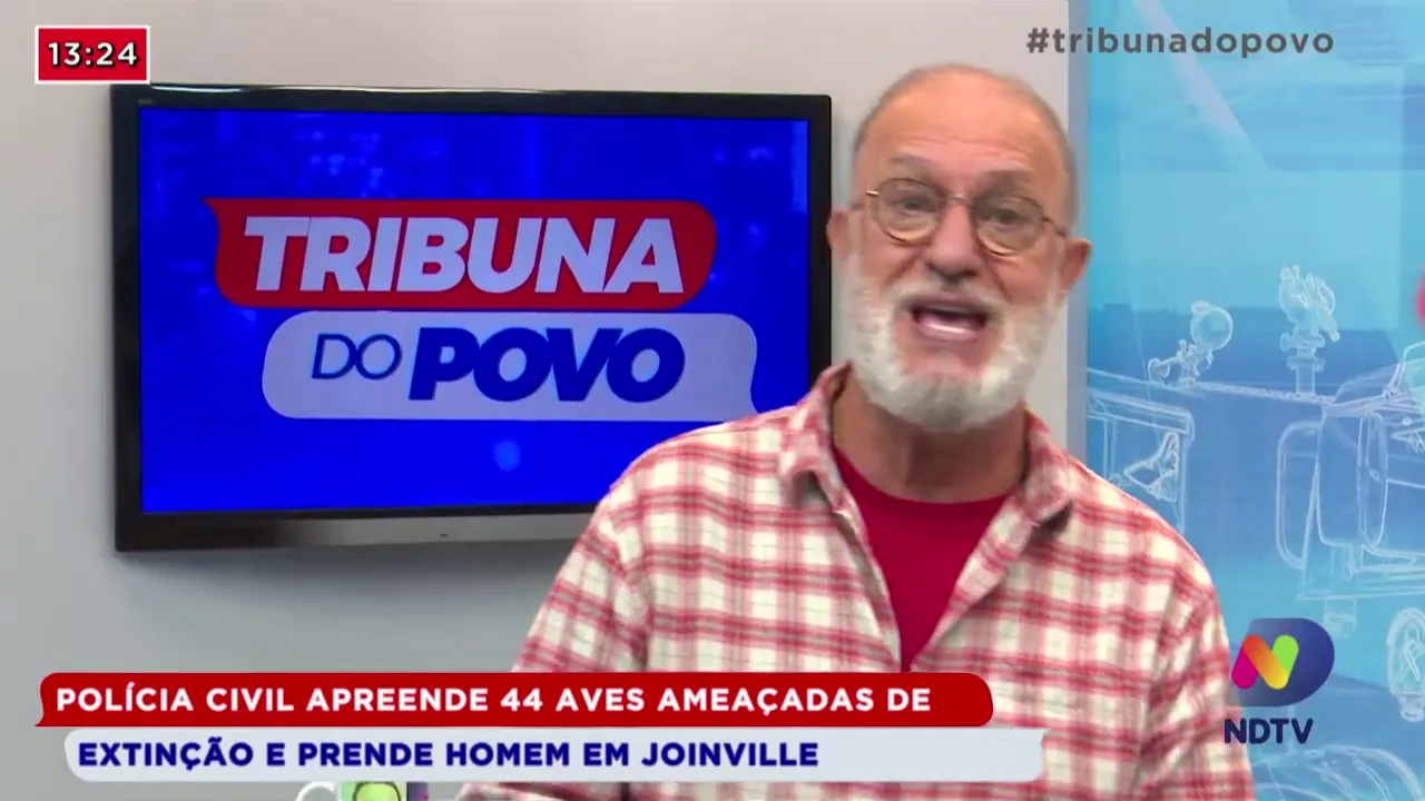 Polícia Civil apreende 44 aves ameaçadas de extinção e prende homem em Joinville