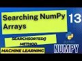 Numpy Tutorial Search Element in Array Numpy Where Machine Learning
