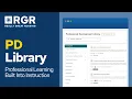 Really Great Reading PD Library