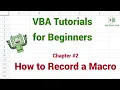 VBA Tutorials - Chapter 2