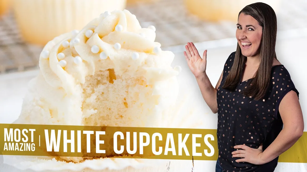 How to Make The Most Amazing White Cupcakes   The Stay At Home Chef