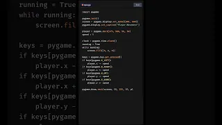 Pygame - Moving a player Character Movement Pygame python tutorial