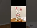 Vintage Plastic Blow Mold Easter Bunny Rabbit ca 1970s