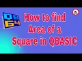How to find Area of a Square in QBASIC Subscribe Techno AbhijeeT