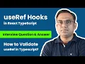 Master useRef Hook in React JS with TypeScript useRef TypeScript Tutorial Interview Questions
