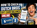 How to check Dutch Bros gift card balance online