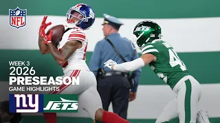 New York Giants vs New York Jets 2026 Preseason Week 3