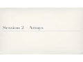 Procedural Programming Unit04 Session2 Arrays