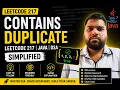 Contains Duplicate LeetCode 217 Java DSA Simplified