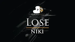 Download NIKI - Lose - Piano Karaoke Instrumental Cover with Lyrics MP3