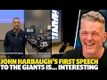John Harbaugh s First Speech To The Giants Is Definitely Something