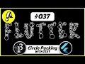 Ep 037 Animated Circle Packing WITH TEXT Flutter Processing