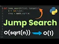 Jump Search Algorithm Time Space Complexity Explained