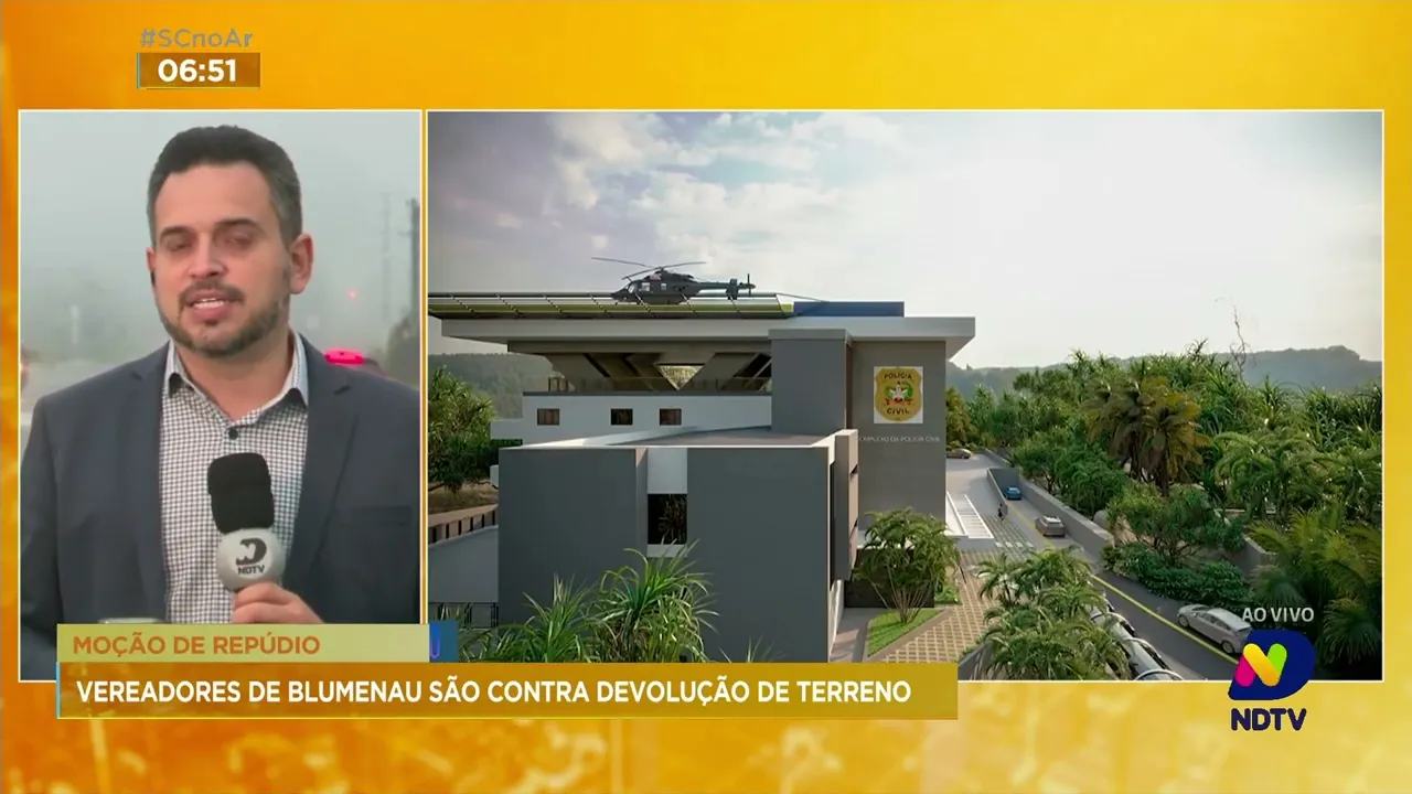 Vereadores de Blumenau manifestaram-se contra a devolução do terreno de futura delegacia na cidade