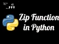 Zip function in Python