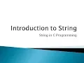 93 - Introduction to String in C Programming