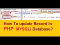 Update database tables records with PHP and MySQLi