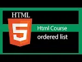 HTML 5 tutorial - Ordered List element