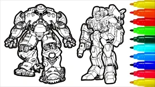 TRANSFORMERS Coloring Pages How to Colorize 4 Transformers with Markers