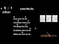 Love Me Do The Beatles Guitar Chords