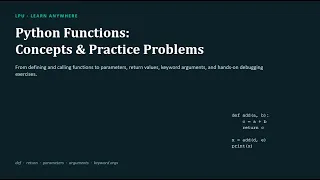 Learn Python Functions Recursion in One Python Tutorial for Beginners Lecture 11